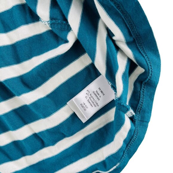 Coldwater Creek Womens Striped Cardigan Sweater Size S 8 Blue & White Cotton Ble - Picture 3 of 6